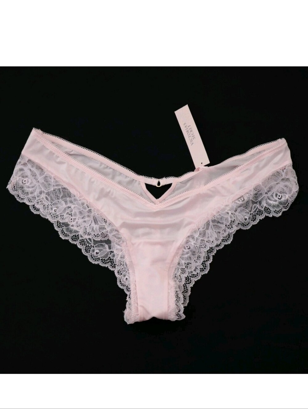 Victoria's secret VERY SEXY Lace-Trim High-Leg Cheeky Panty LIGHT PINK XXL